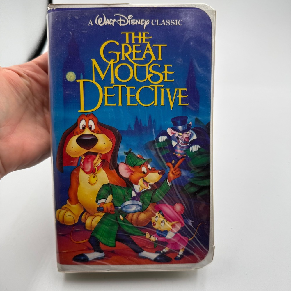 Walt Disney Classic The Great Mouse Detective VHS Movie Video‎ Tape
